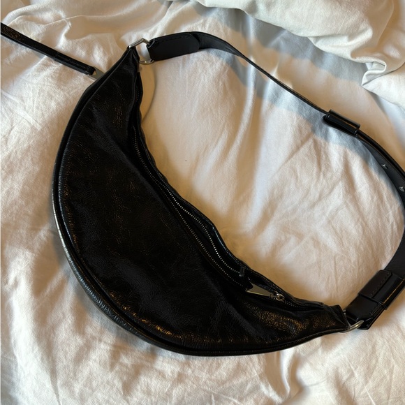 Proenza Schouler Stanton Sling Crinkled Leather Shoulder Bag - Picture 4 of 8